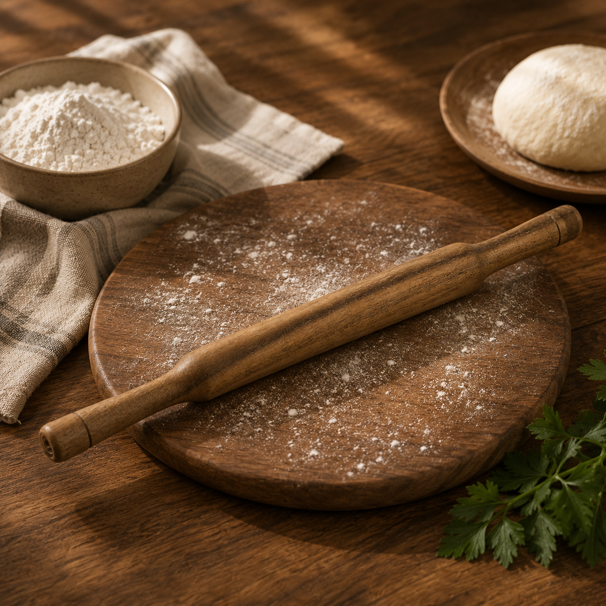ACACIA WOODEN ROLLING PIN 