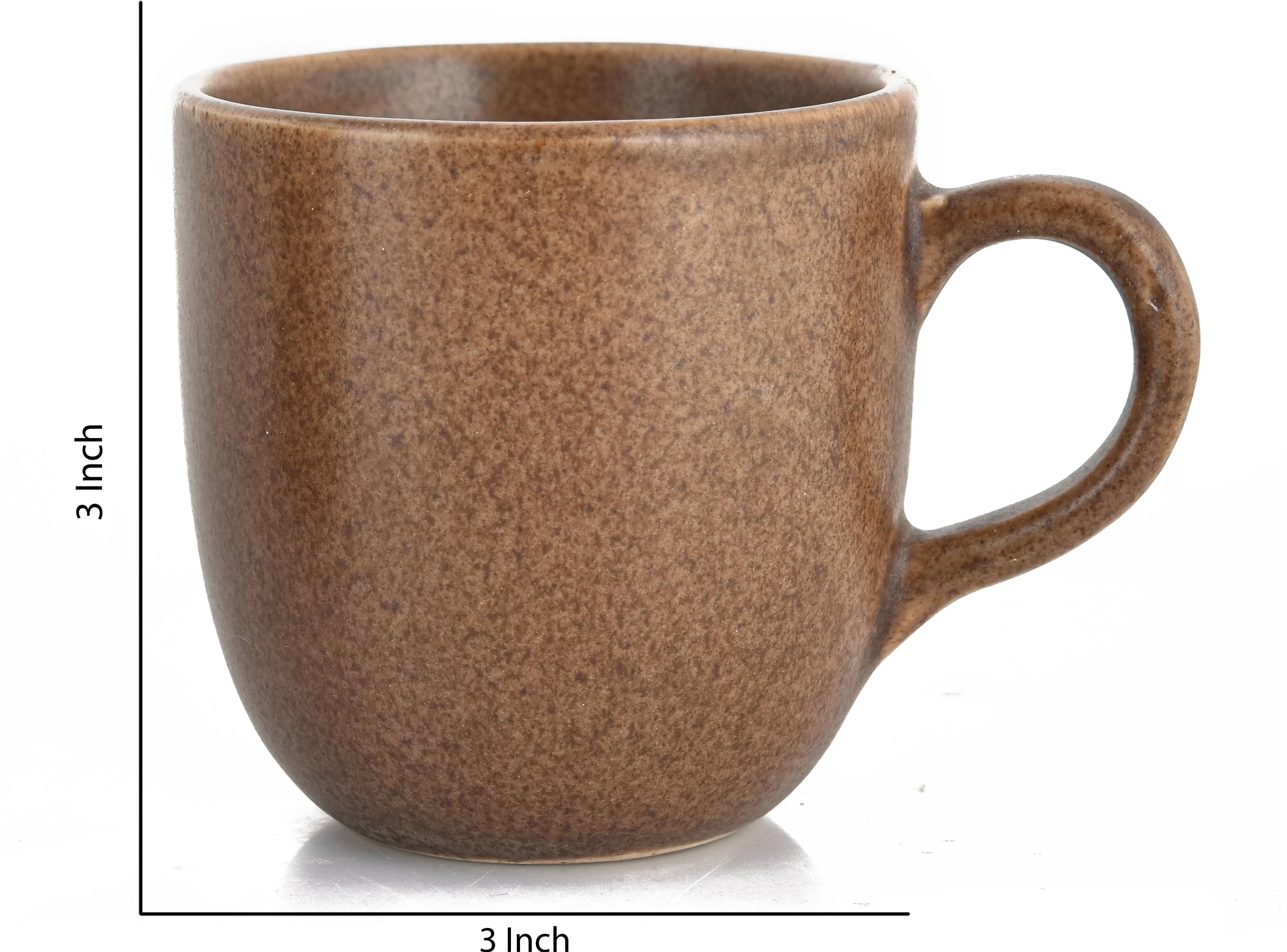 Ceramic RT Matt Finish Tea Cup Set of 6 - Sanjeev Kapoor by OGGN