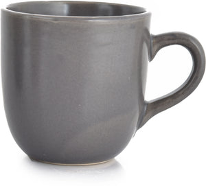 Ceramic Matt Finish Tea Cup Set (Grey) - Sanjeev Kapoor by OGGN Pack of 6