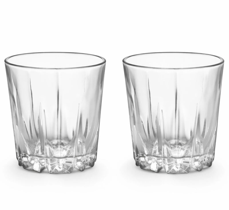 Velocity Whisky Glass Set (Pack of 2) – 300 ml (Clear Glass)