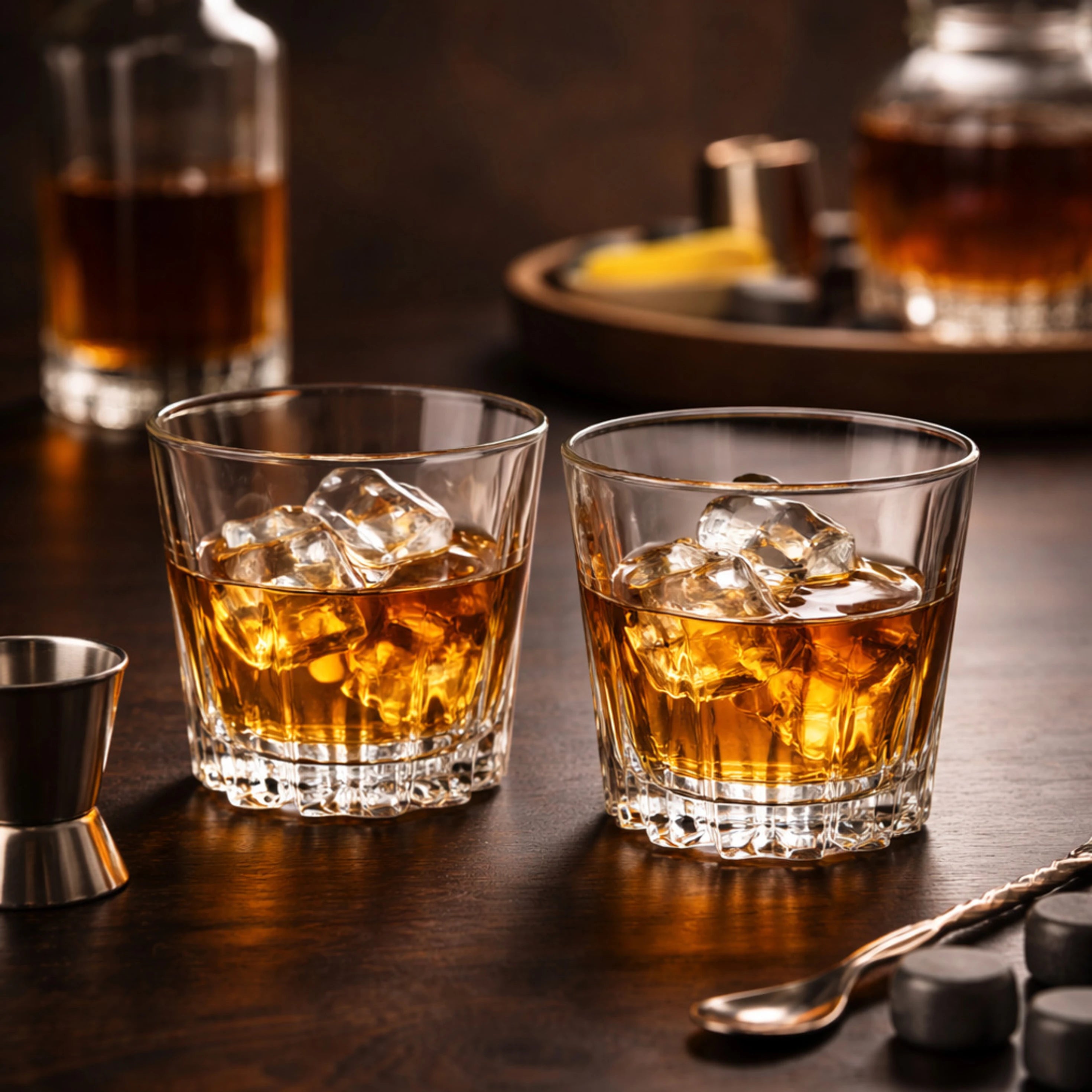 Velocity Whisky Glass Set (Pack of 2) – 300 ml (Clear Glass)