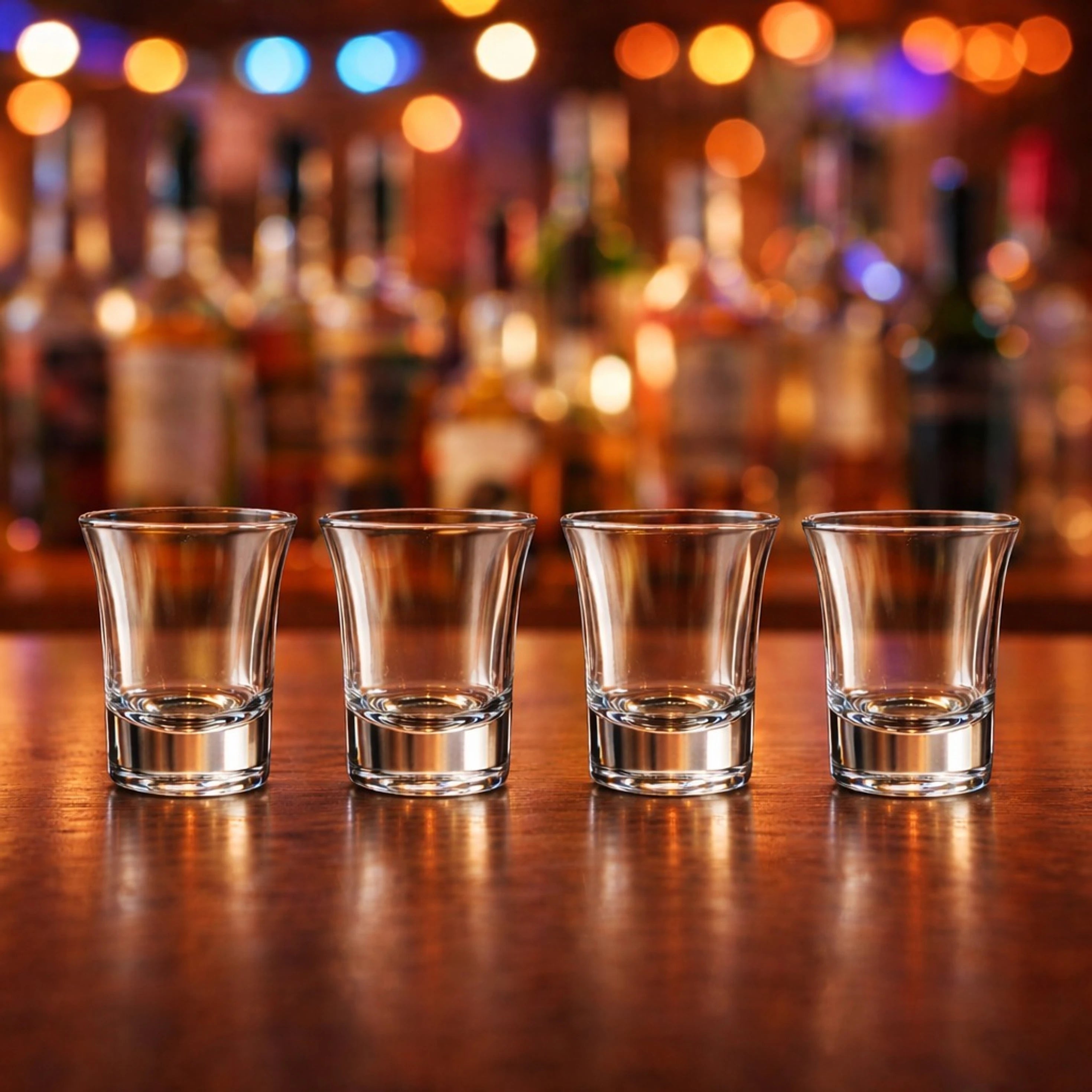 Premium Tequila Shot Glasses – Set of 4 (30 ml, Transparent)