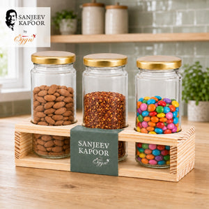 Seasoning Shaker Set Glass  (Set of 3)