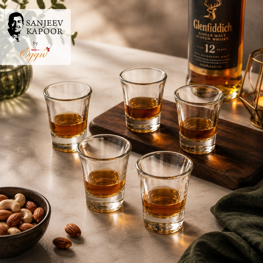 Premium Shot Glass Set 0f 6 – (30 ml, Transparent)