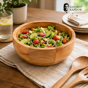 Premium Brown Neem Wood Serving Bowl – 250ml