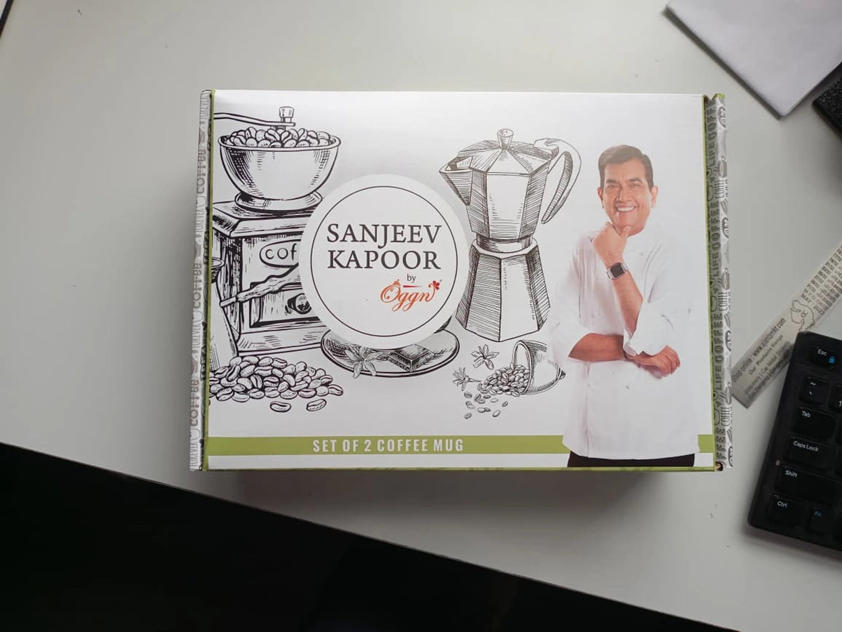 Sanjeev Kapoor by OGGN Special Combo - Breakfast and snack set, tea Stoneware, Ceramic Coffee Mug